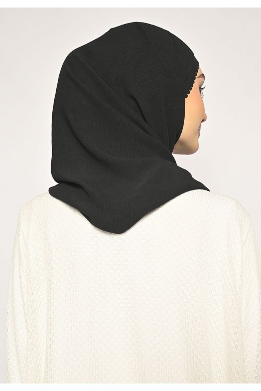 Pasmina Saina Lasercut Black